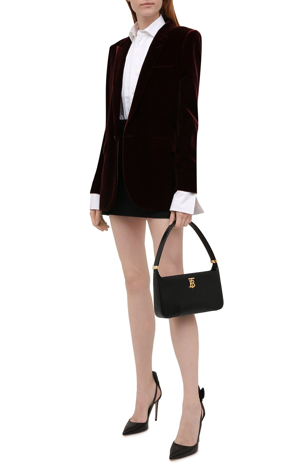 Кожаные туфли bow tie 105 AQUAZZURA, арт. DENHIGP0-NAP-000, фото 2