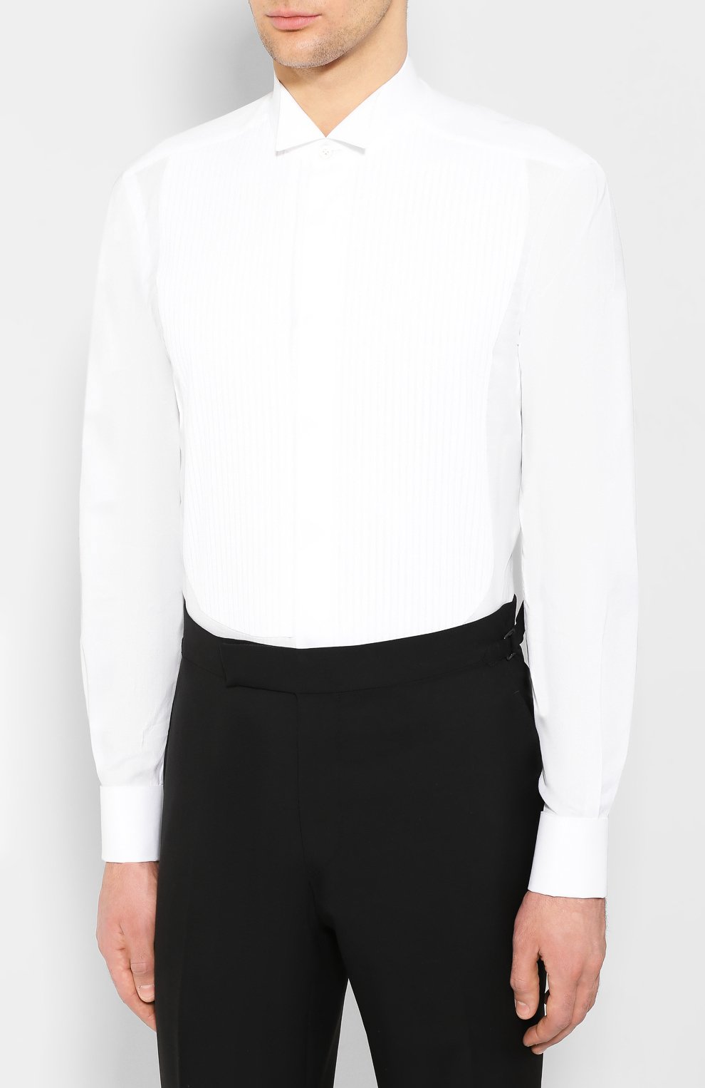 Хлопковая сорочка с воротником бабочка KITON, арт. UCIH000340100G, фото 3