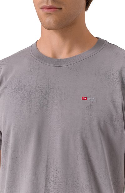 Хлопковая футболка DIESEL, арт. A18486/0PLBU, фото 5