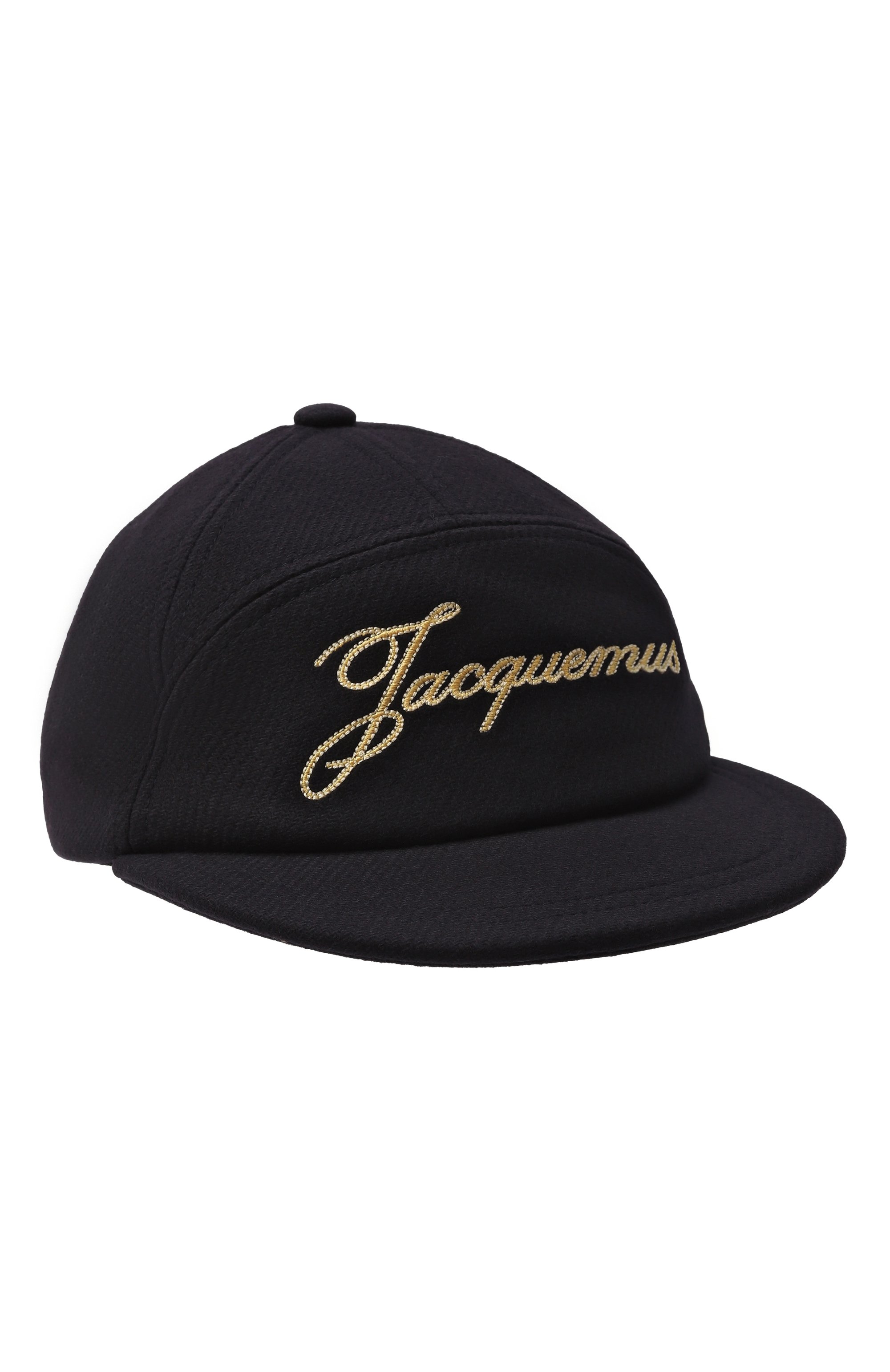 Шерстяная бейсболка JACQUEMUS темно-синего цвета по цене 27050 руб., арт. 25HACU00790/AW00702, фото 1 Шерстяная бейсболка JACQUEMUS, арт. 25HACU00790/AW00702, фото 1