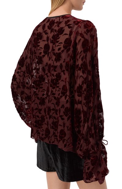 Блузка из вискозы и шелка ANN DEMEULEMEESTER, арт. B0014275/FA749, фото 4