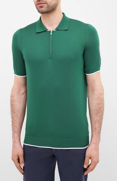 Шелковое поло KITON, арт. UK600, фото 3