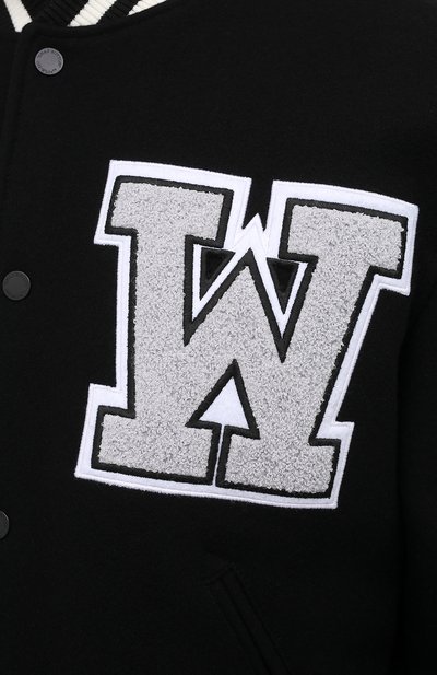 Шерстяной бомбер OFF-WHITE, арт. 0MEA267R21FAB001, фото 5