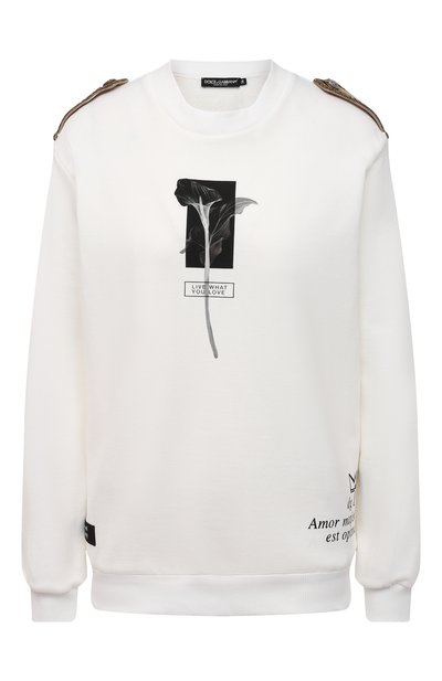 Женский хлопковый свитшот DOLCE & GABBANA, арт. F9I35Z/G7WVJ