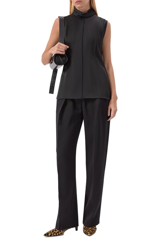 Шерстяные брюки Jil Sander J01KA0194/J40021 Чёрный  J01KA0194/J40021 Фото 2