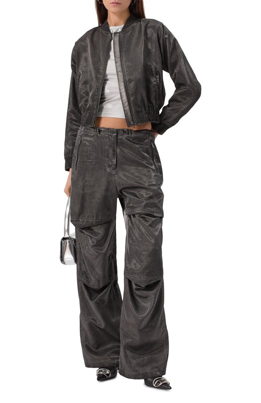 Брюки из вискозы Diesel A16715/0PKAX Серый  A16715/0PKAX Фото 2
