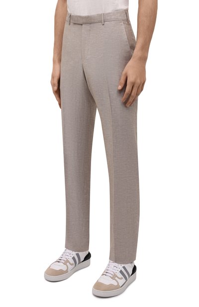 Брюки из шерсти и льна ZEGNA, арт. 318F00/75TB12, фото 3