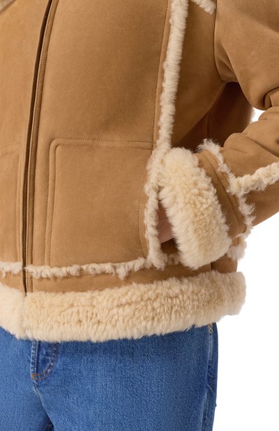 Дубленка из овчины DOLCE & GABBANA бежевого цвета по цене 975000 руб., арт. G9BQNL/FUP91, фото 5 Дубленка из овчины DOLCE & GABBANA, арт. G9BQNL/FUP91, фото 5