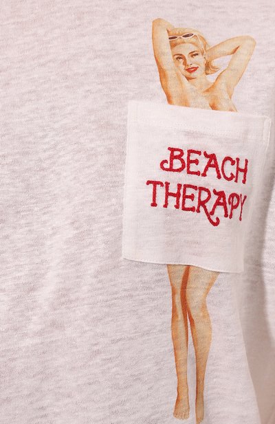 Льняная футболка MC2 SAINT BARTH белого цвета по цене 12650 руб., арт. STBM ECSTASEA/ECS0001/02925B, фото 5 Льняная футболка MC2 SAINT BARTH, арт. STBM ECSTASEA/ECS0001/02925B, фото 5