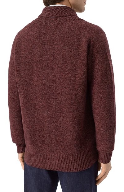 Шерстяной кардиган ANDREA CAMPAGNA темно-коричневого цвета по цене 69300 руб., арт. M5625-6452T, фото 4 Шерстяной кардиган ANDREA CAMPAGNA, арт. M5625-6452T, фото 4