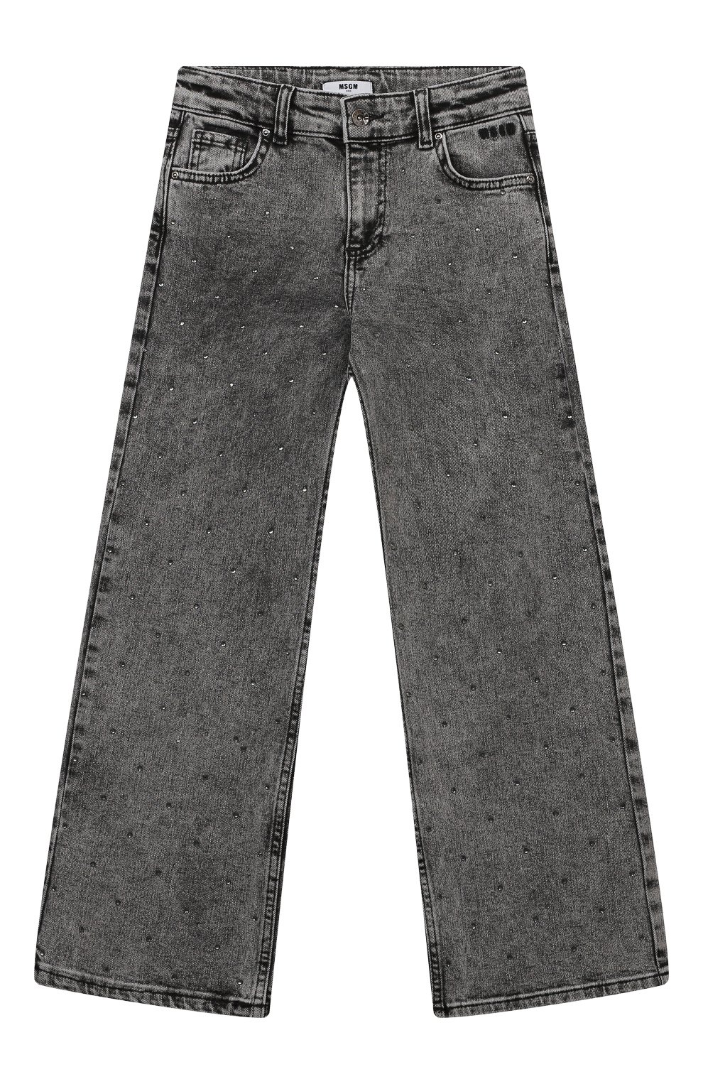 Джинсы MSGM KIDS серого цвета по цене 14850 руб., арт. F3MSJGDP049, фото 1 Джинсы MSGM KIDS, арт. F3MSJGDP049, фото 1