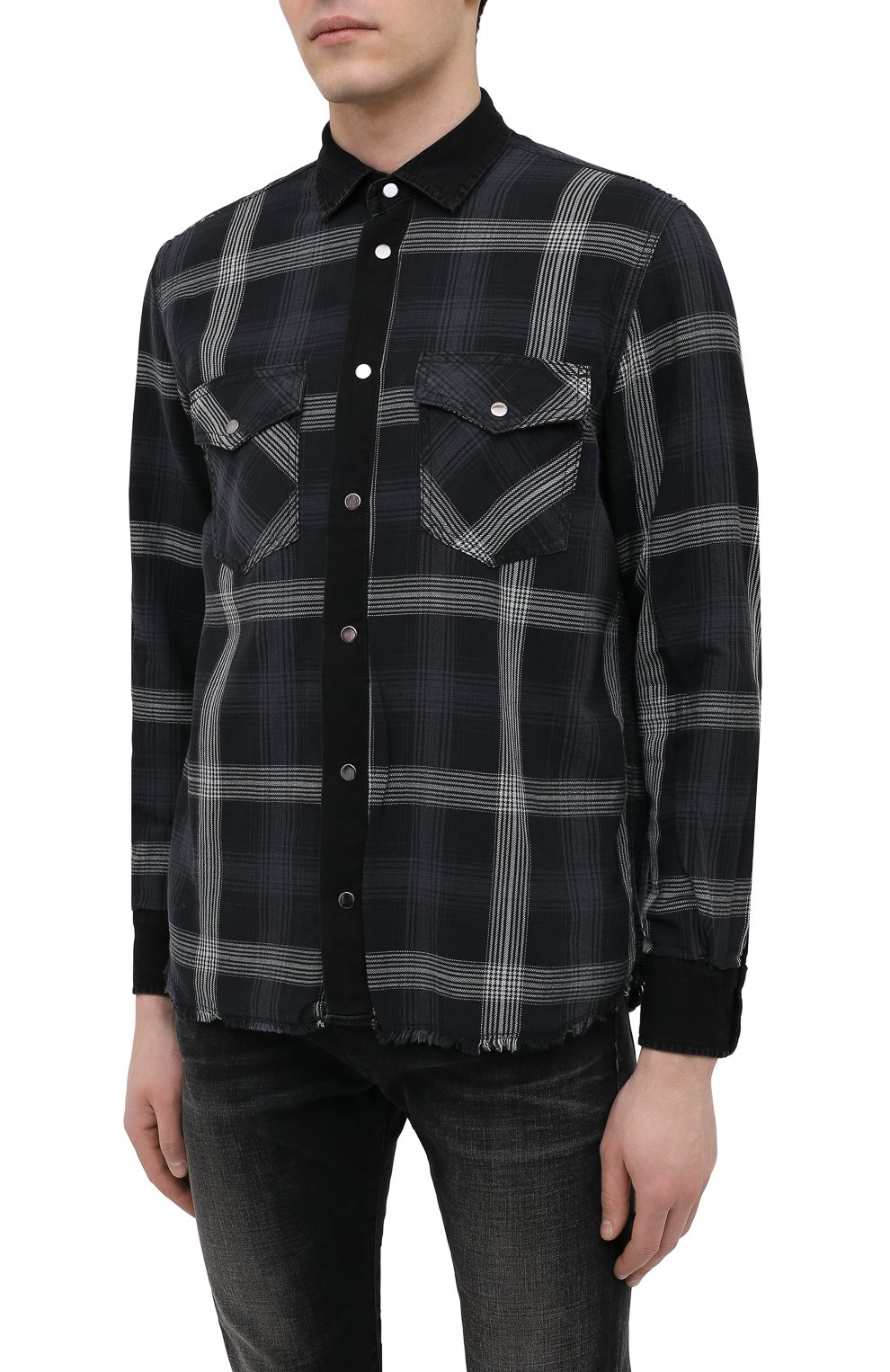 Двусторонняя рубашка DIESEL черного цвета по цене 22150 руб., арт. A01948/0BDAA, фото 6 Двусторонняя рубашка DIESEL, арт. A01948/0BDAA, фото 6