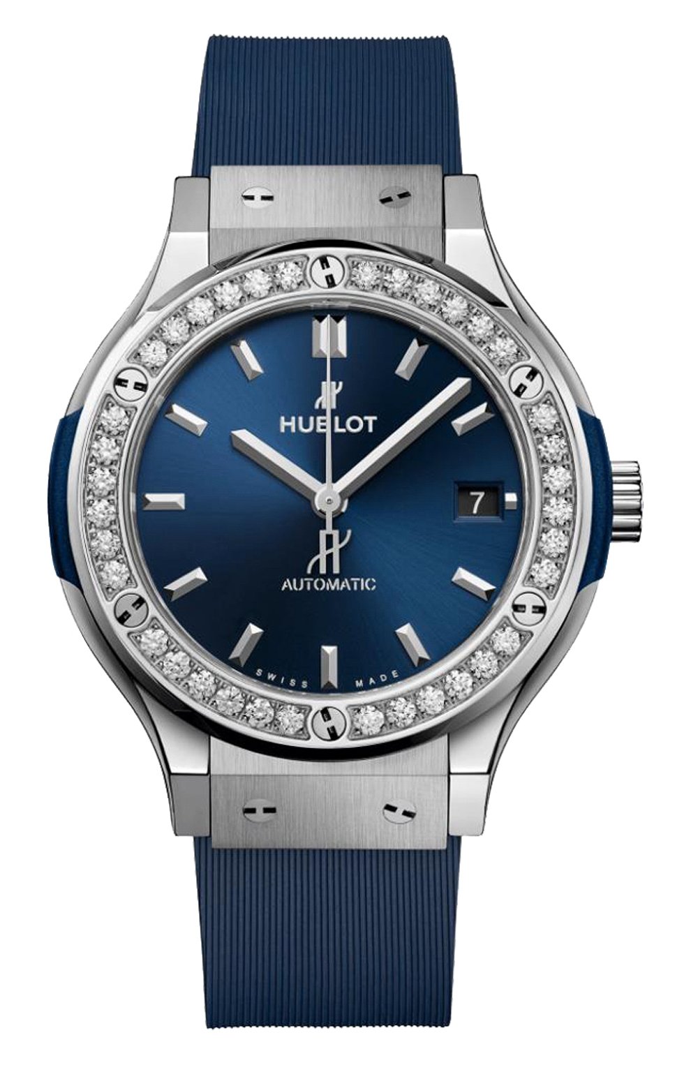 Часы titanium blue diamonds HUBLOT, арт. 581.NX.7170.RX.1104, фото 1