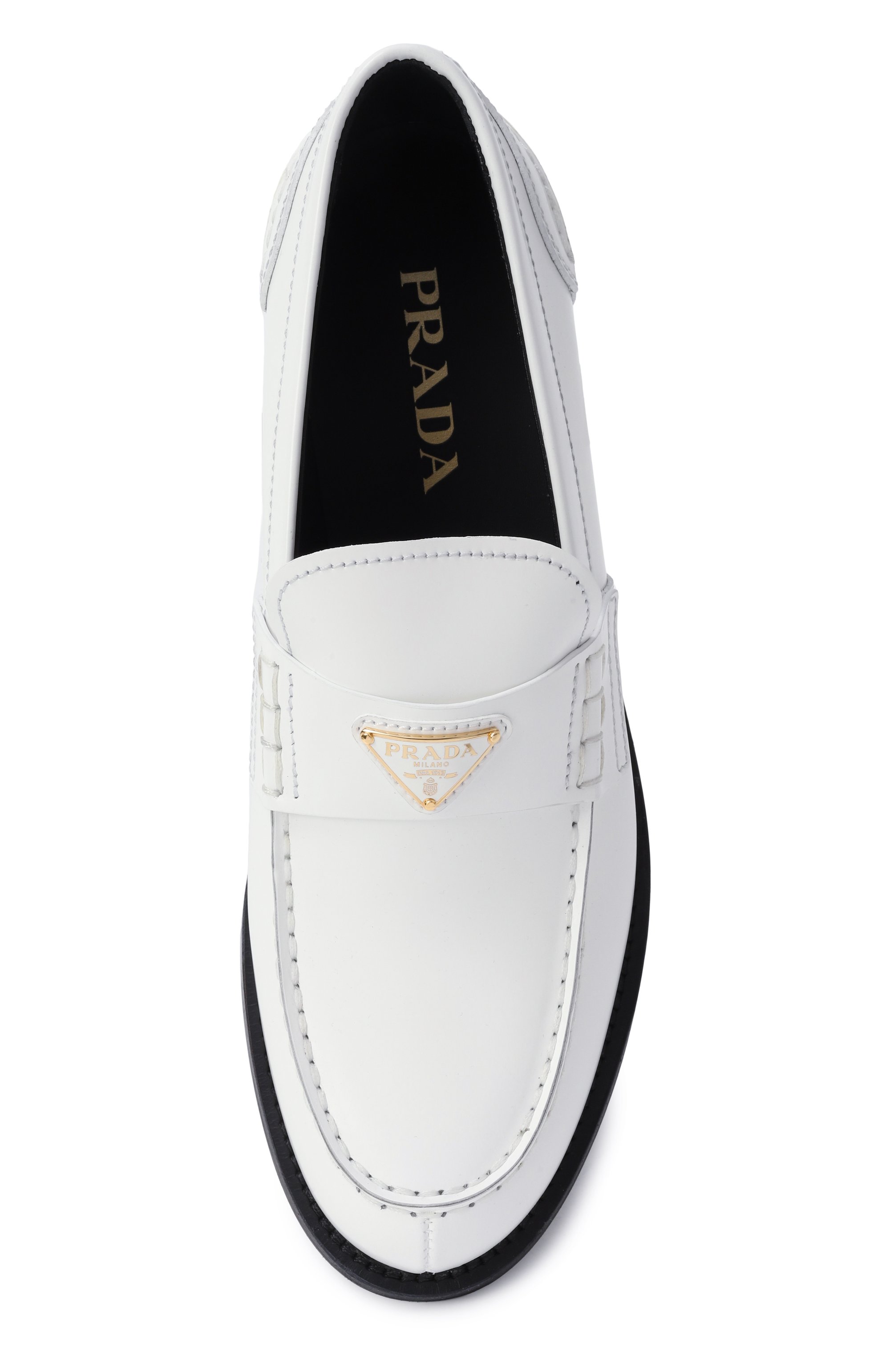 Кожаные лоферы PRADA, арт. 1D813N/055, фото 6