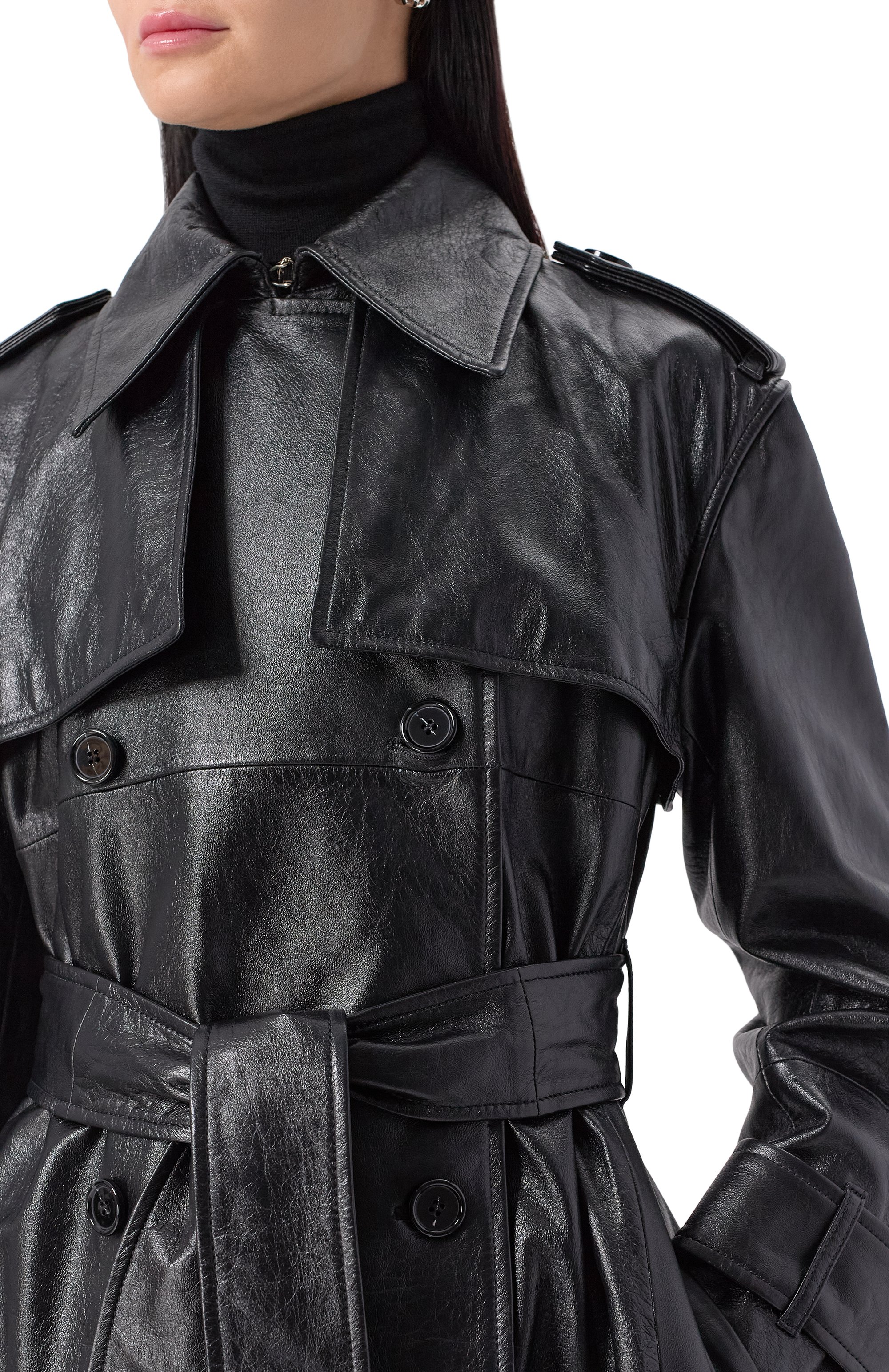 Кожаный тренч NINA RICCI, арт. 25AUMA017/LB0074, фото 5