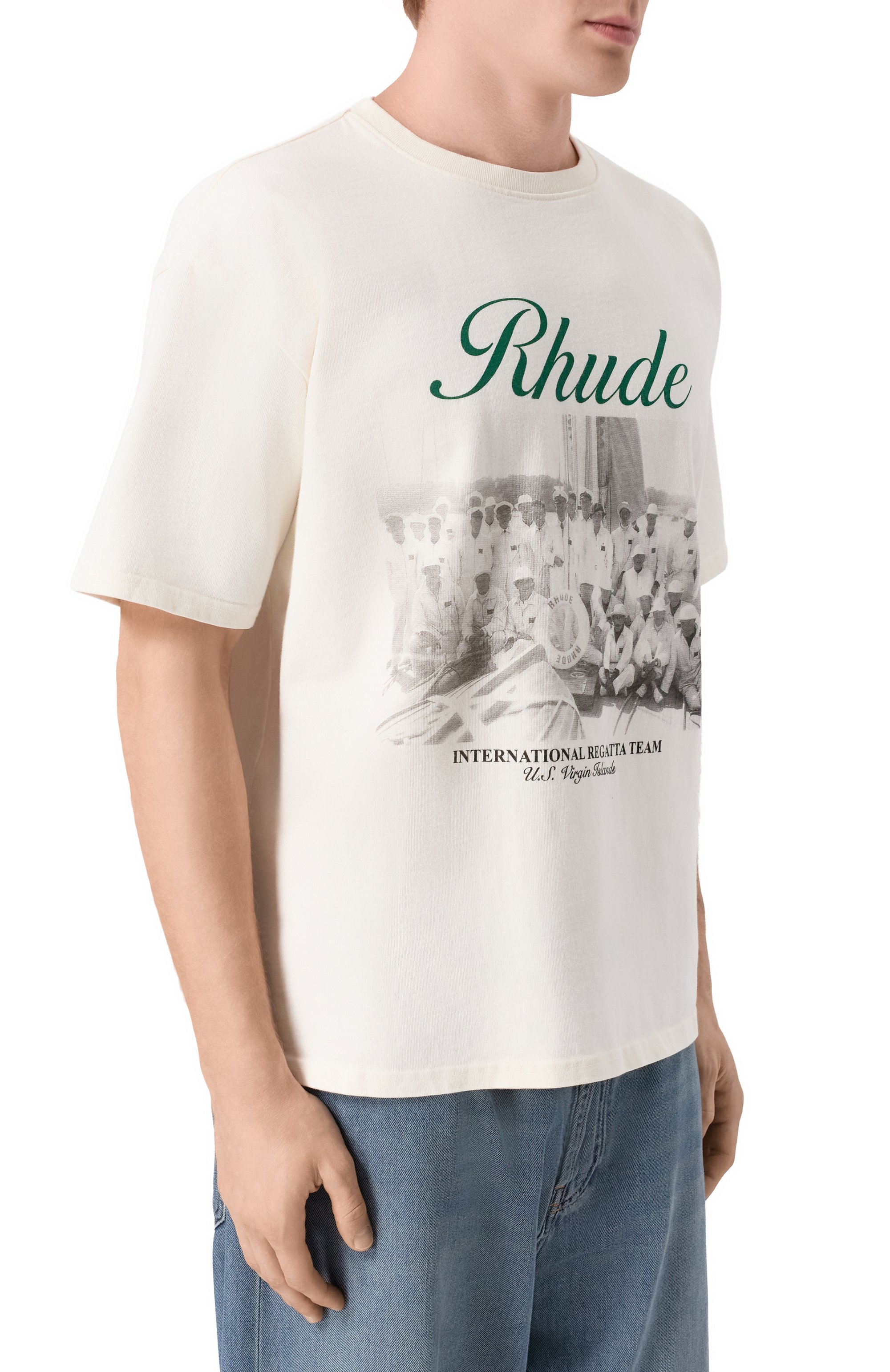 Хлопковая футболка RHUDE, арт. RHPS26TT01012, фото 3