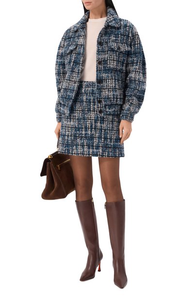 Кожаные сапоги SANTONI коричневого цвета по цене 206000 руб., арт. WSTG72388HI2NXUY, фото 3 Кожаные сапоги SANTONI, арт. WSTG72388HI2NXUY, фото 3