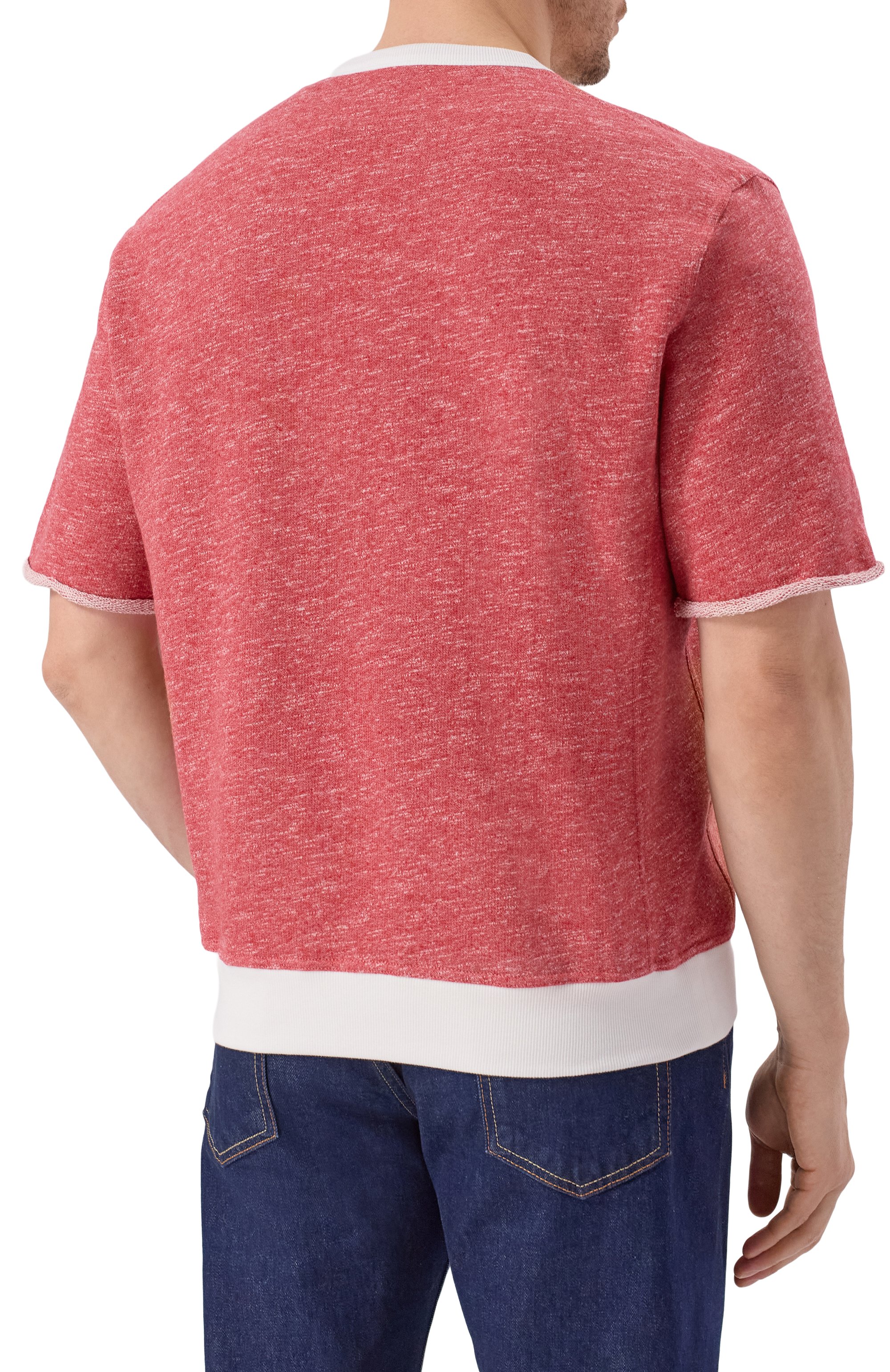 Свитшот из хлопка и льна BRUNELLO CUCINELLI, арт. MR8313378G, фото 4