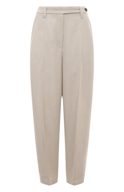 Женские брюки из вискозы и льна BRUNELLO CUCINELLI, арт. MH579B1297