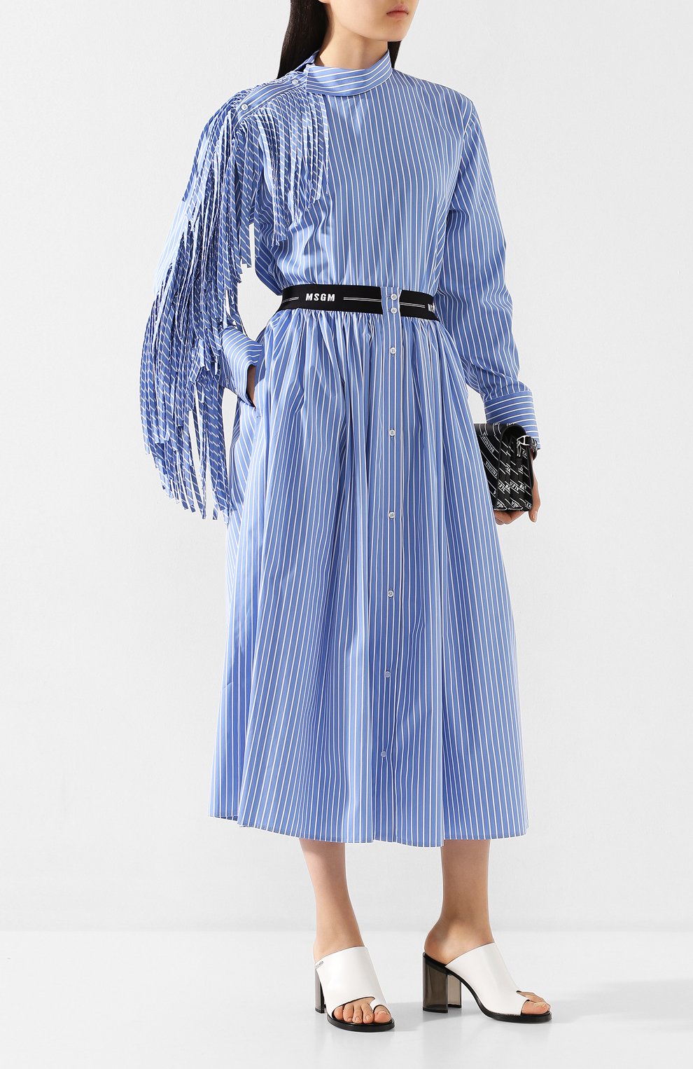 Хлопковая юбка MSGM, арт. 2842MDD112 207310, фото 2
