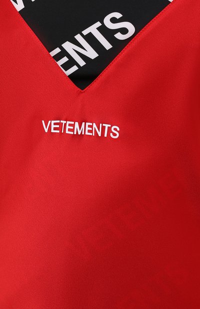 Платье VETEMENTS красного цвета по цене 65750 руб., арт. WE51DR600R 2607/RED, фото 5 Платье VETEMENTS, арт. WE51DR600R 2607/RED, фото 5