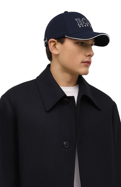 Бейсболка BOSS темно-синего цвета по цене 6000 руб., арт. 50251244, фото 2 Бейсболка BOSS, арт. 50251244, фото 2