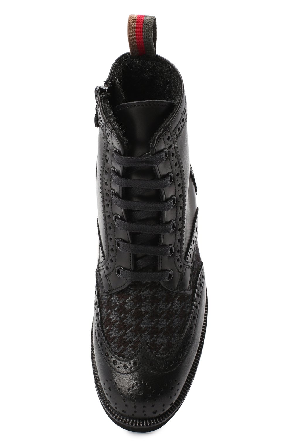 Кожаные ботинки с брогированием RONDINELLA, арт. 11568F/662/37-39, фото 4