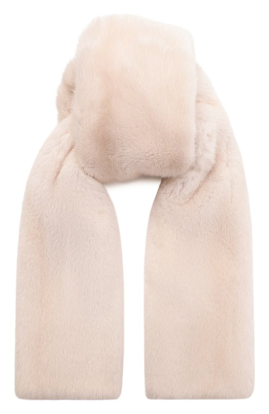 Меховой шарф из норки MVST MSC-01 MINK PEARL Бежевый MSC-01 MINK PEARL