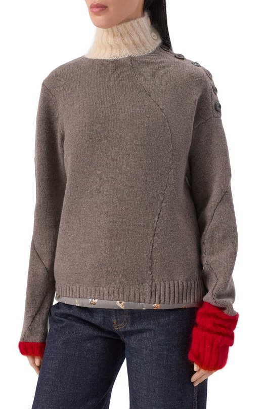 Свитер из кашемира и шерсти Undercover UC2E1905 Серый  UC2E1905 Фото 3