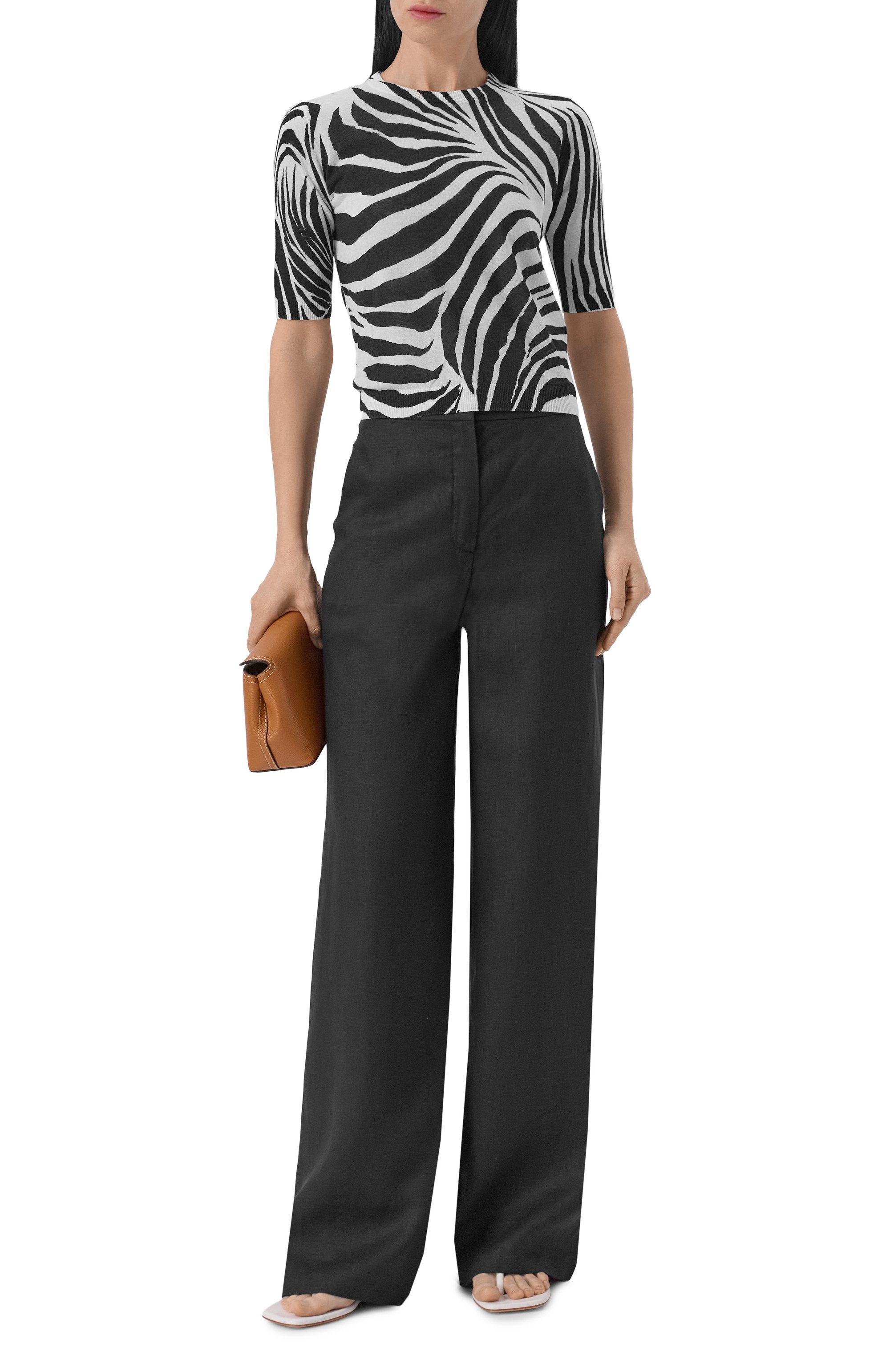 Хлопковый пуловер MAX MARA STUDIO, арт. MSTAG0, фото 2