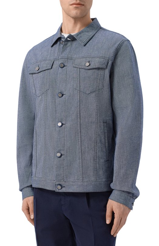 Джинсовая куртка Steve Richard J. Brown STEVE/T23.J. Синий  STEVE/T23.J. Фото 3