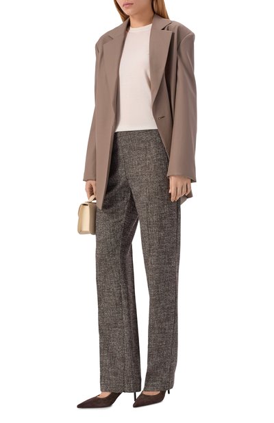 Брюки PINKO коричневого цвета по цене 22300 руб., арт. 105634/A2SK, фото 2 Брюки PINKO, арт. 105634/A2SK, фото 2