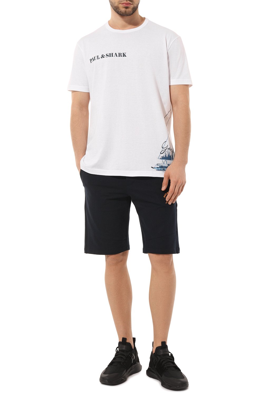 Хлопковая футболка PAUL&SHARK, арт. 23411027, фото 2