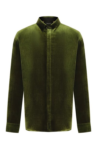 Мужская рубашка из вискозы и шелка GIORGIO ARMANI, арт. GM004493/TE23533