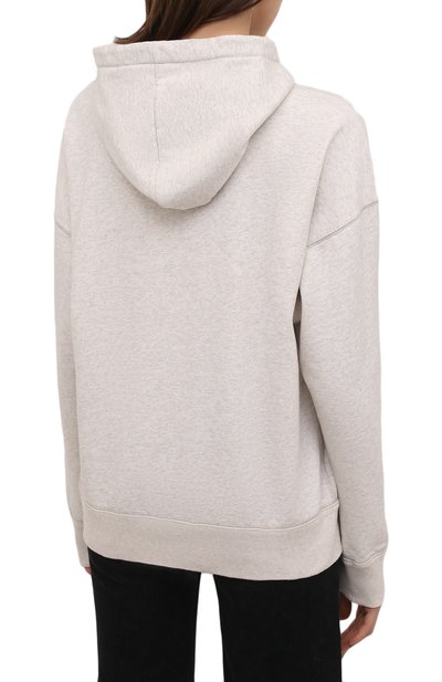Хлопковое худи ISABEL MARANT ETOILE кремового цвета по цене 34600 руб., арт. SW0031-22P048E/MANSEL, фото 4 Хлопковое худи ISABEL MARANT ETOILE, арт. SW0031-22P048E/MANSEL, фото 4