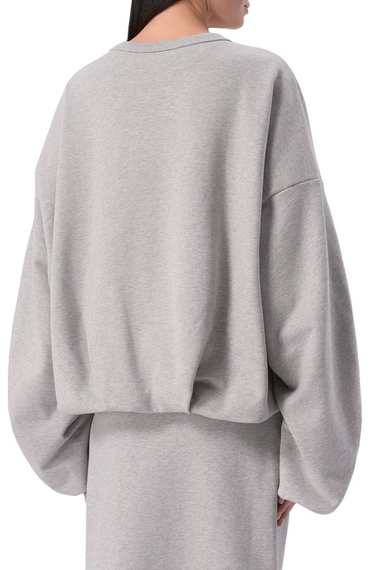 Хлопковый свитшот Dries Van Noten 131109/3611 Серый  131109/3611 Фото 4