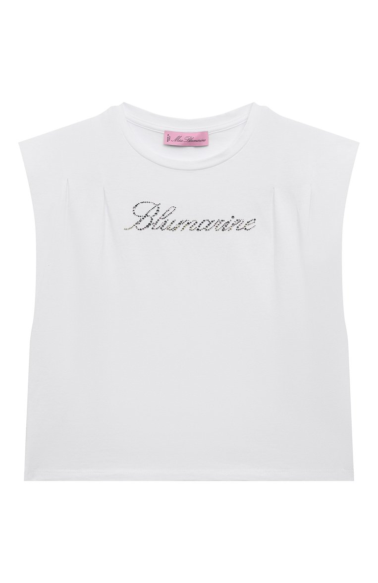 Хлопковая футболка BLUMARINE, арт. IA4157J5003, фото 1