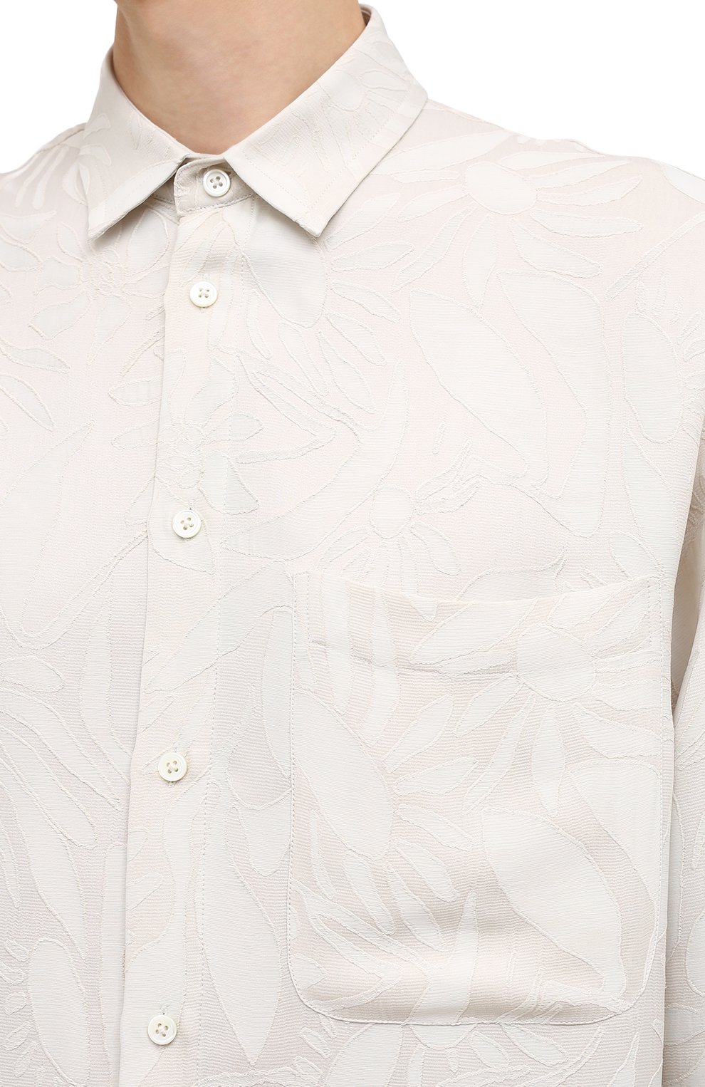 Рубашка из вискозы и шелка JACQUEMUS, арт. 206SH02/129144, фото 5