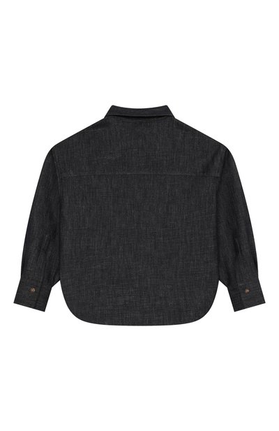 Джинсовая рубашка BRUNELLO CUCINELLI темно-синего цвета по цене 51950 руб., арт. BB148C404A, фото 2 Джинсовая рубашка BRUNELLO CUCINELLI, арт. BB148C404A, фото 2