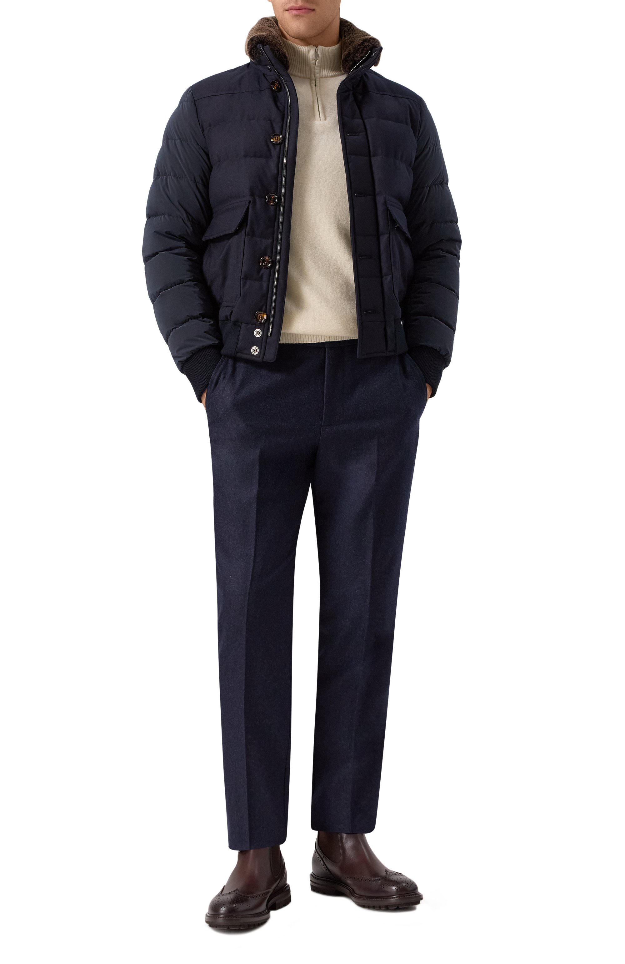 Бомбер fantoni-osl с отделкой из овчины MOORER, арт. FANT0NI/0SL, фото 2