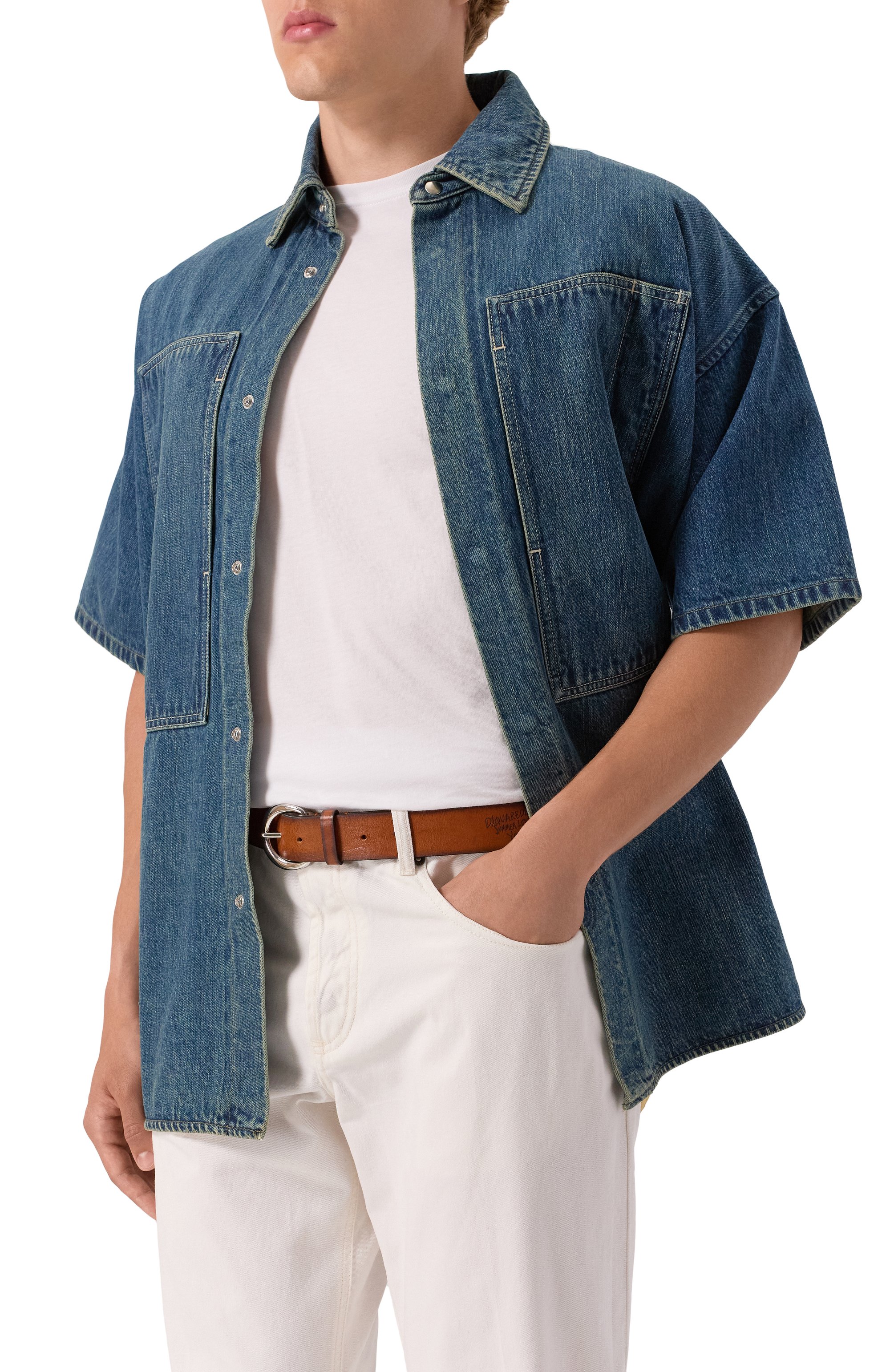 Кожаный ремень DSQUARED2, арт. BEM0676, фото 2