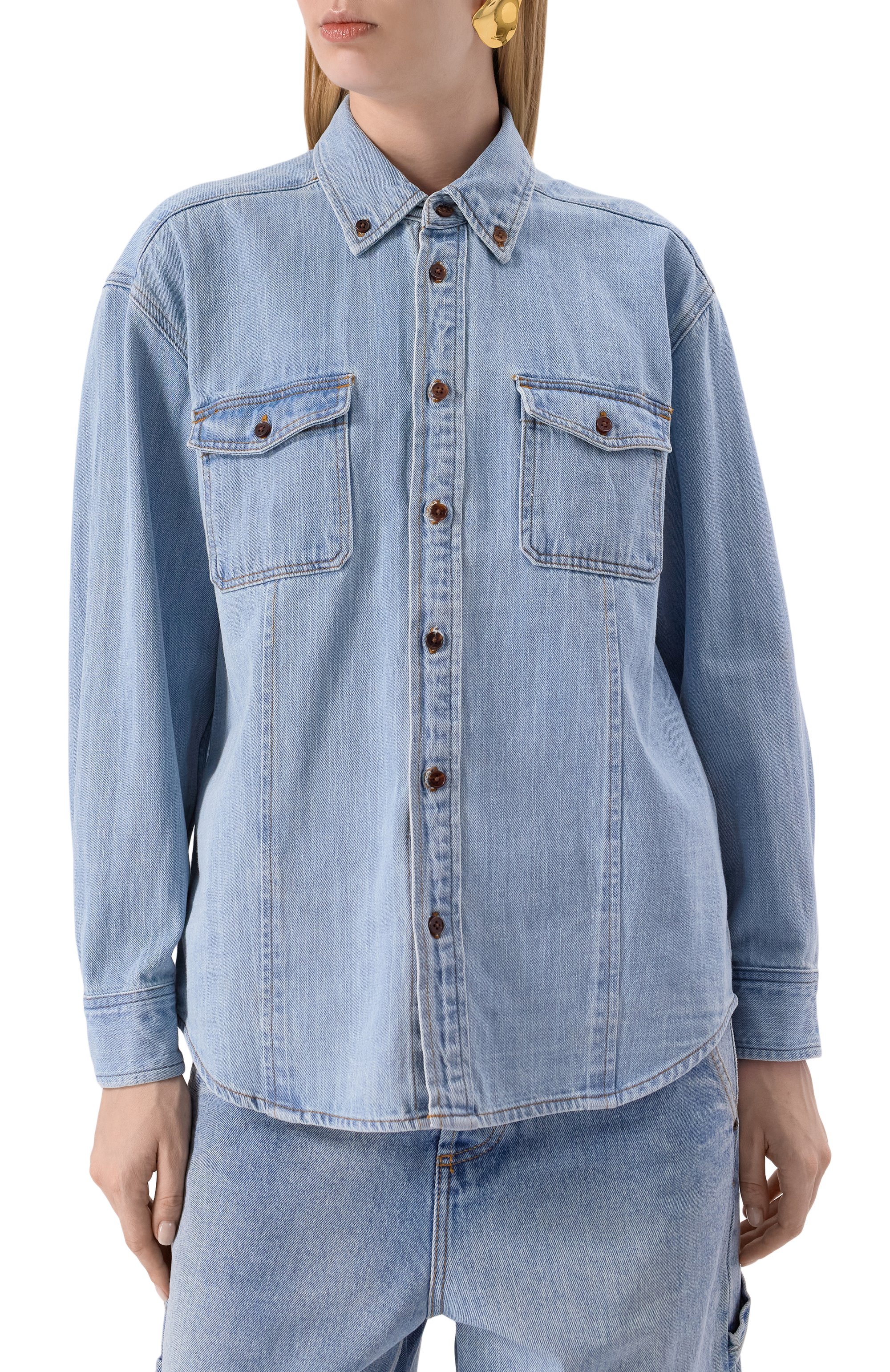 Джинсовая рубашка DUNST, арт. UDSH5A101B1, фото 3