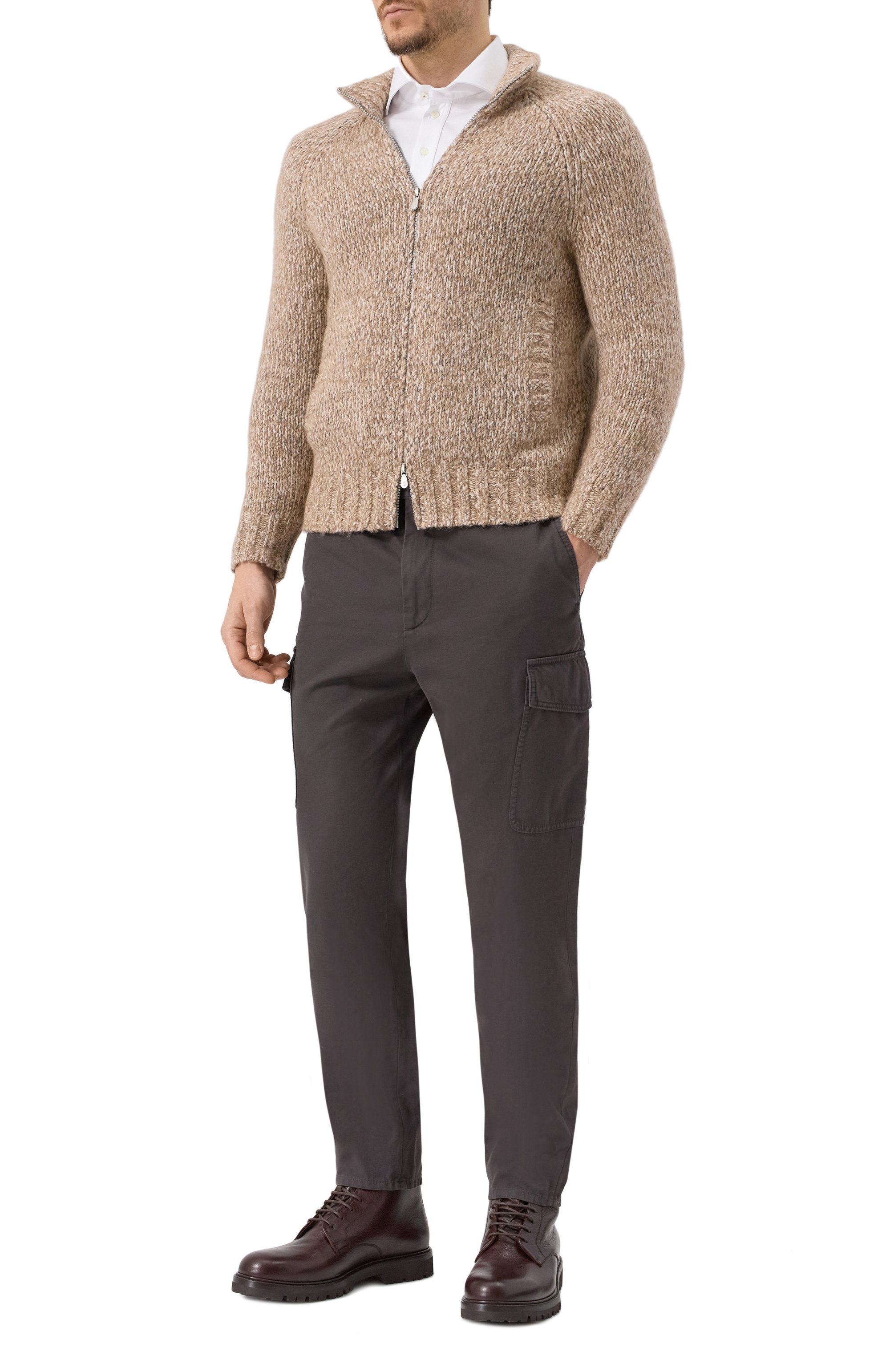 Хлопковые брюки-карго BRUNELLO CUCINELLI, арт. M252DE1890, фото 2