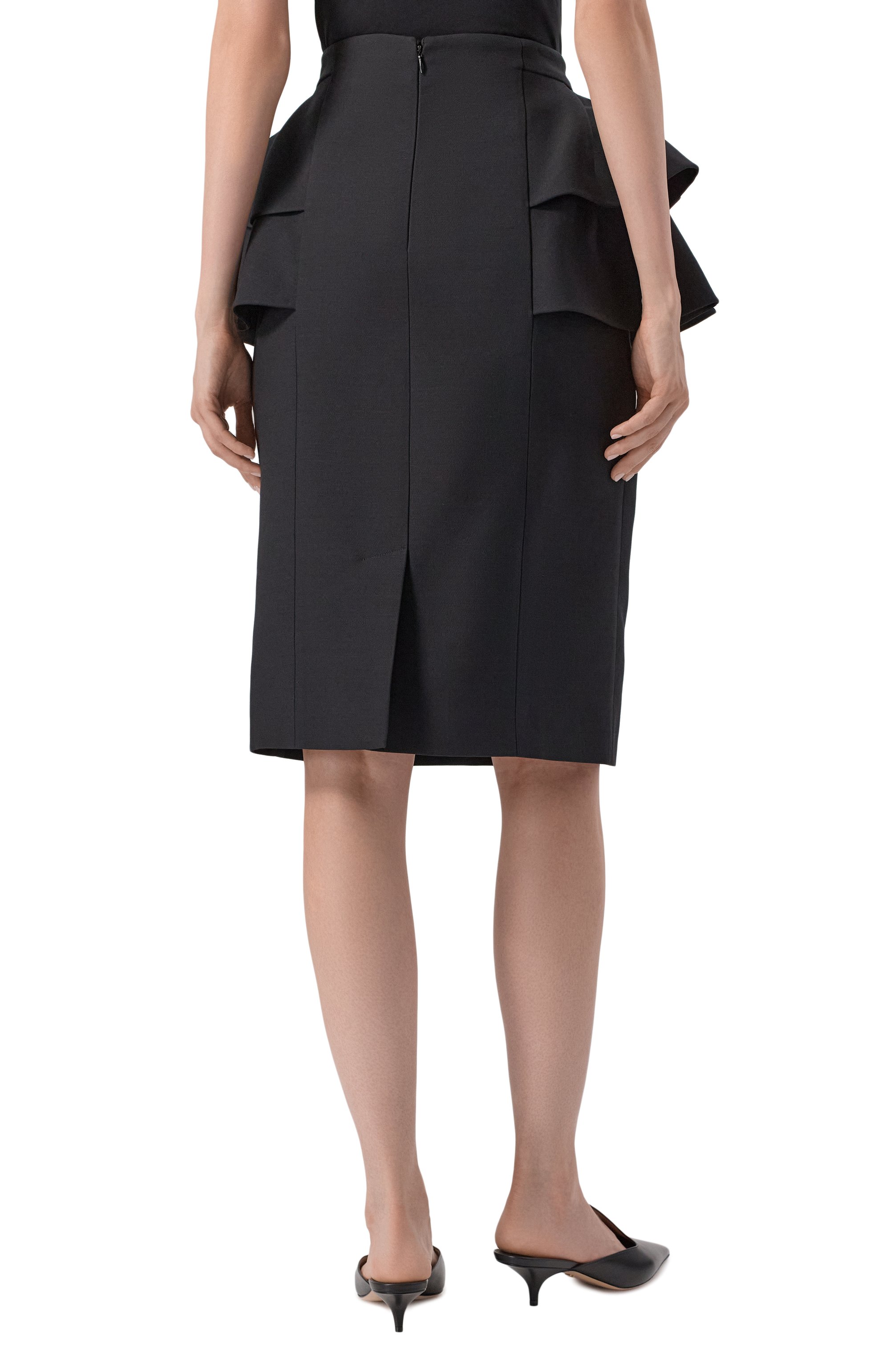 Юбка из шерсти и шелка VALENTINO, арт. 7B3RADJ5/1CF, фото 4