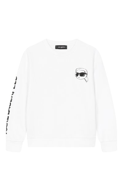 Хлопковый свитшот KARL LAGERFELD KIDS, арт. Z31088