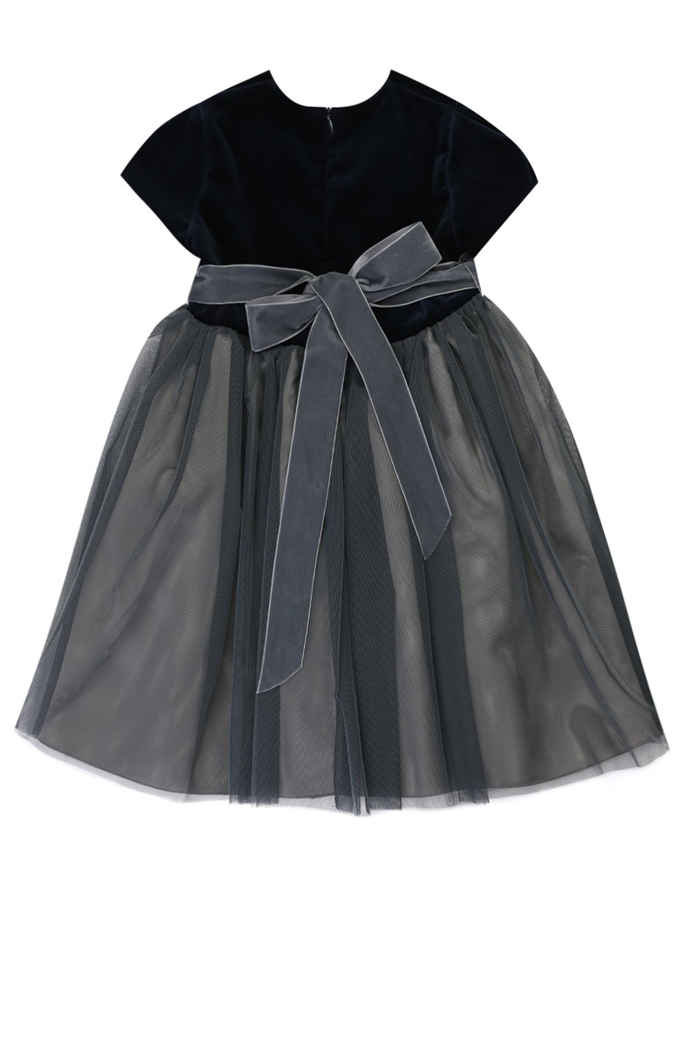 Многослойное платье с поясом на завышенной талии и бантом с декором CAF, арт. 315-VL/6A-8A, фото 2