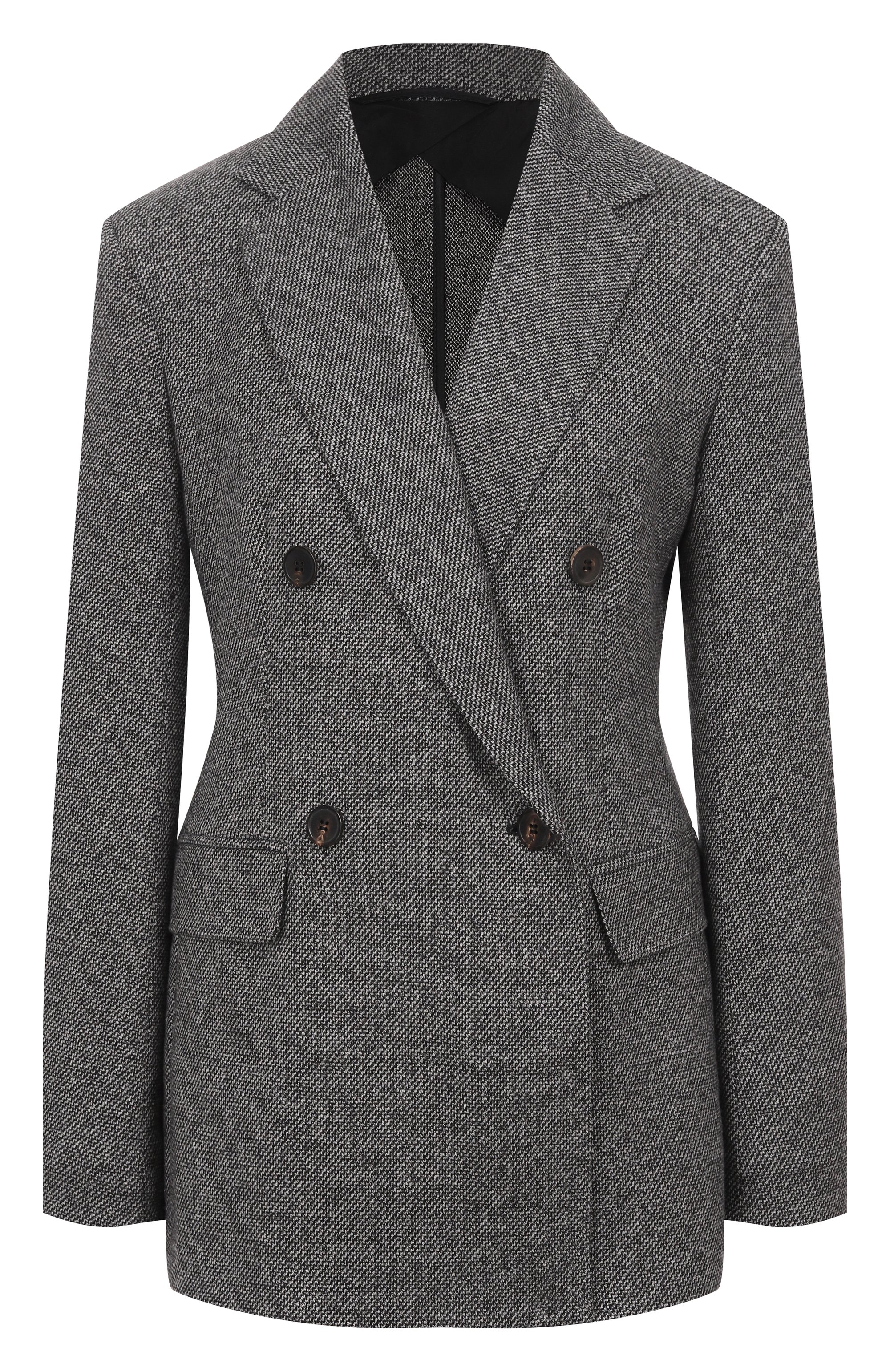 Жакет из хлопка и вискозы MAX MARA STUDIO серого цвета по цене 69950 руб., арт. B0SH, фото 1 Жакет из хлопка и вискозы MAX MARA STUDIO, арт. B0SH, фото 1