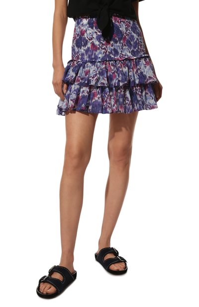 Хлопковая юбка ISABEL MARANT ETOILE, арт. JU0753-22P033E/NA0MI, фото 3