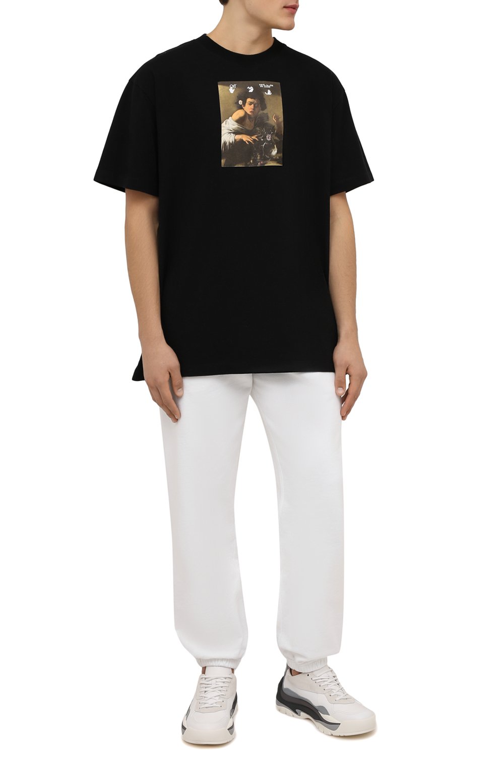 Хлопковая футболка OFF-WHITE, арт. 0MAA038F21JER005, фото 2