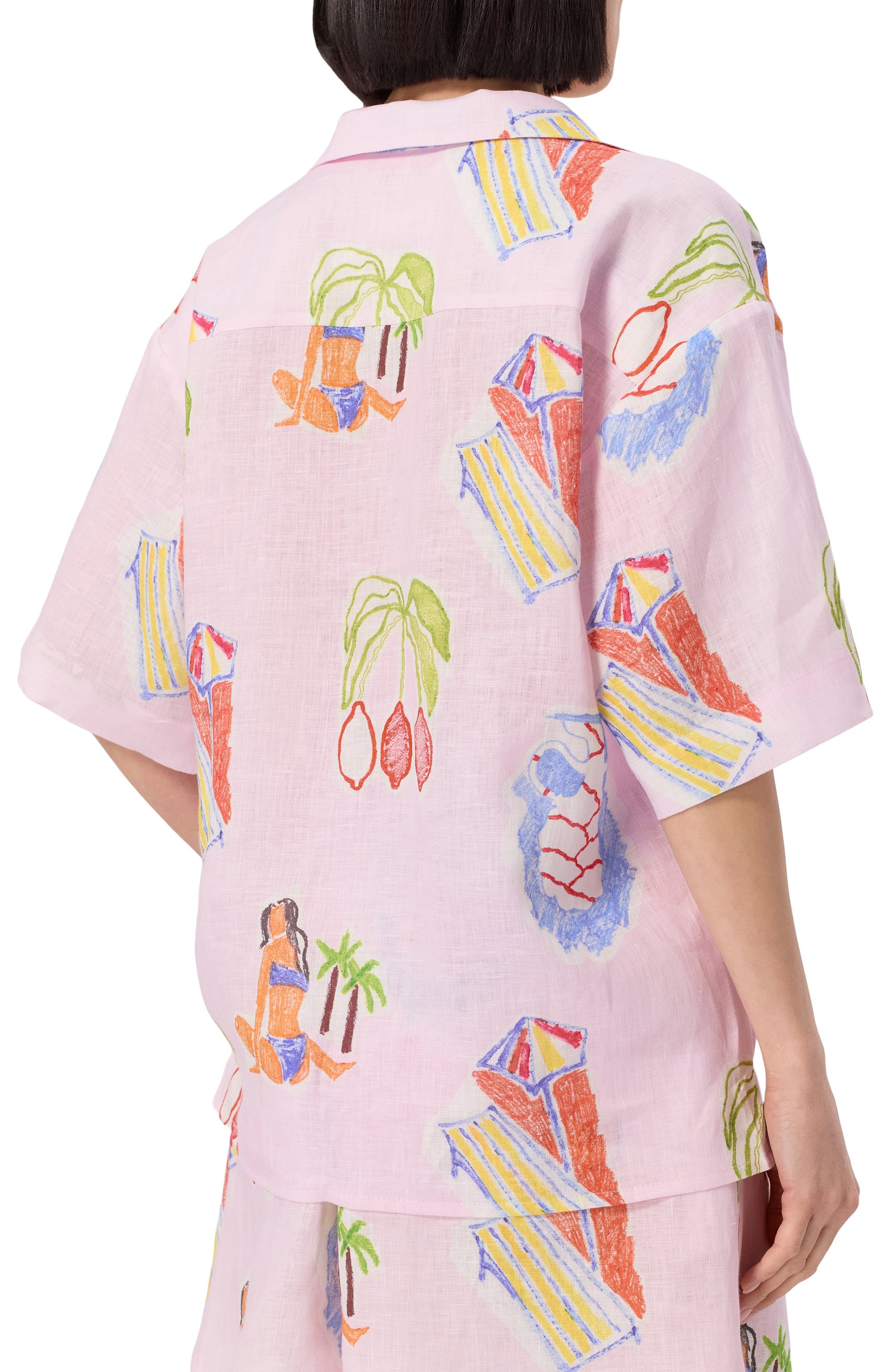 Льняная пижама ANY WOWZERS, арт. DMT02S-AMF-PINK, фото 4